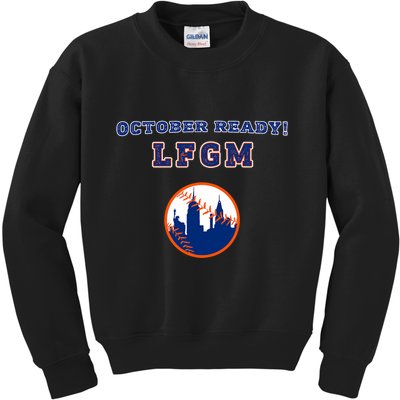 Baseball October Ready Lfgm Graphic Kids Sweatshirt