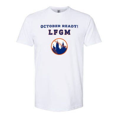 Baseball October Ready Lfgm Graphic Softstyle CVC T-Shirt