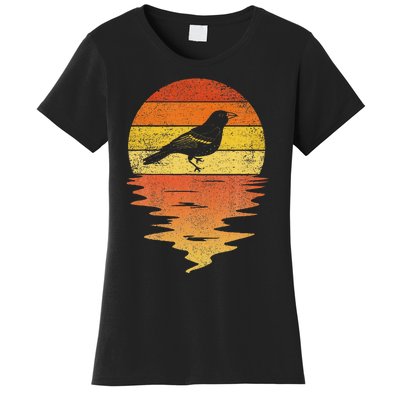 Bird Oriole Retro Sunset Women's T-Shirt