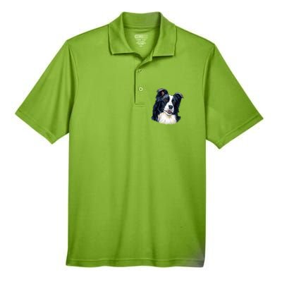 Border Collie Men's Origin Performance Pique Polo