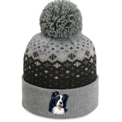 Border Collie The Baniff Cuffed Pom Beanie