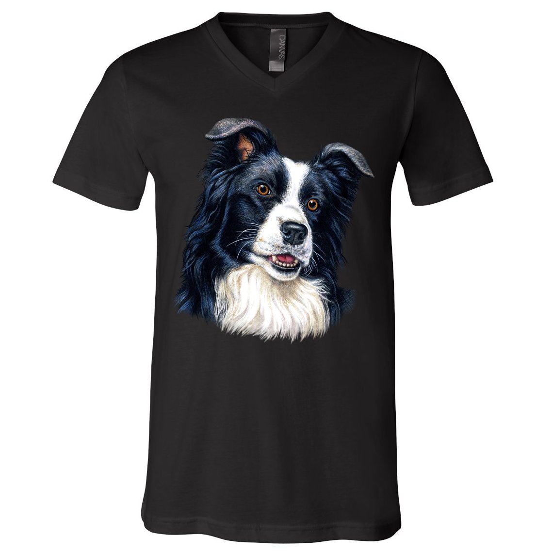 Border Collie V-Neck T-Shirt