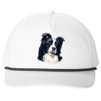 Border Collie Snapback Five-Panel Rope Hat