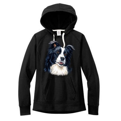 Border Collie Women's Fleece Hoodie