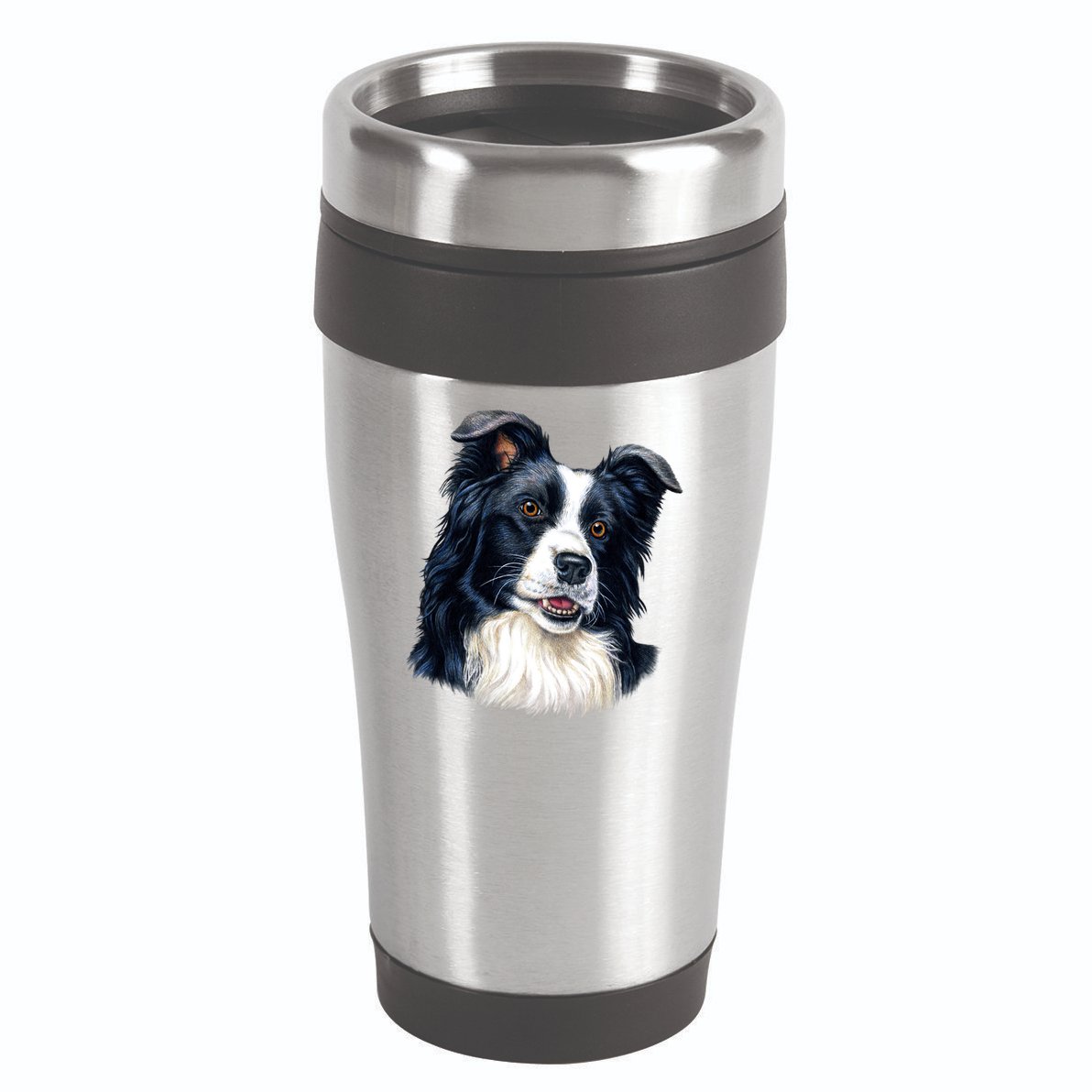 Border Collie 16oz Travel Tumbler