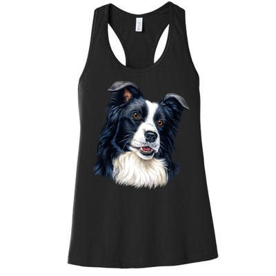 Border Collie Women's Racerback Tank