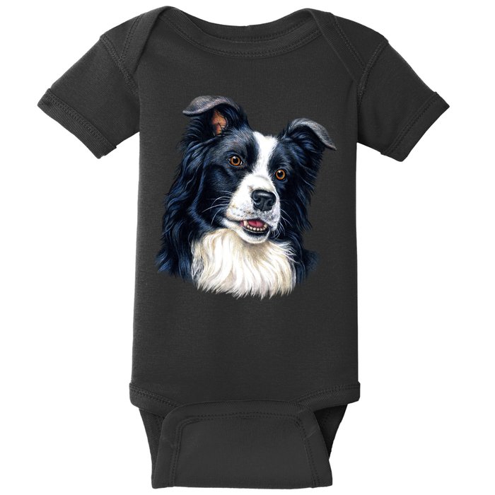 Border Collie Baby Bodysuit