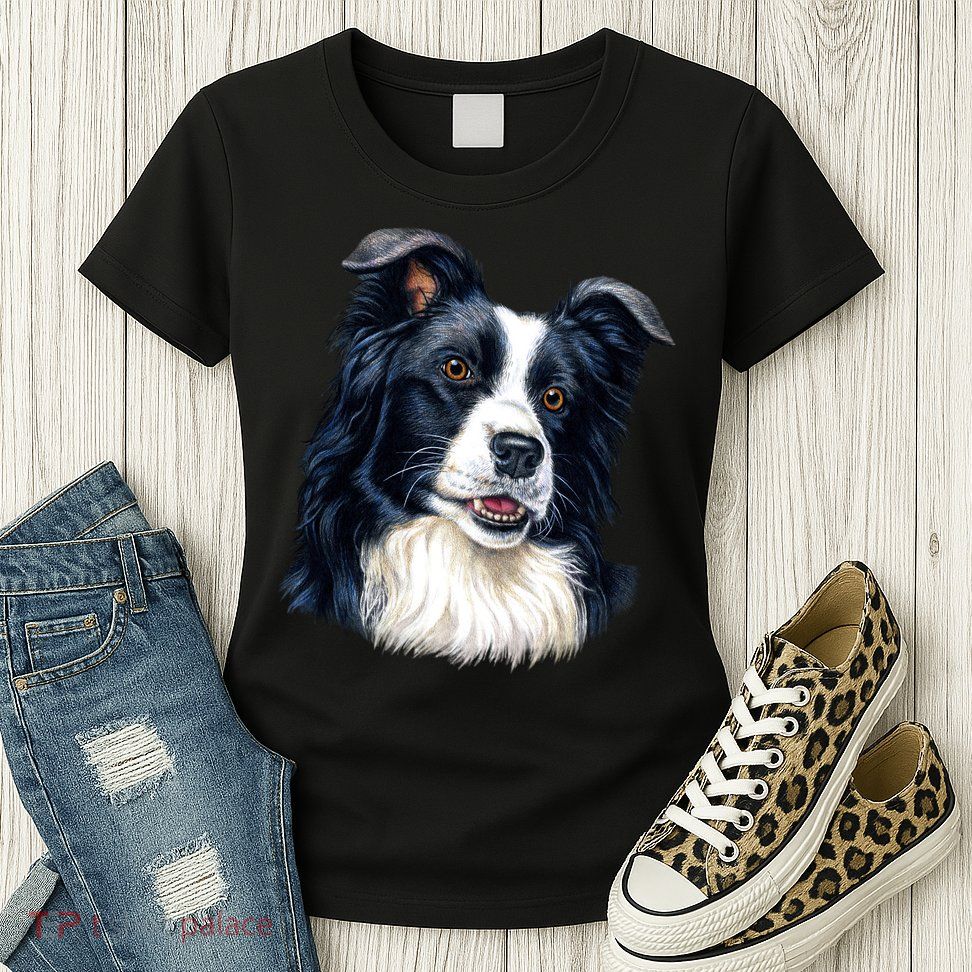 Border Collie Womens T-Shirt