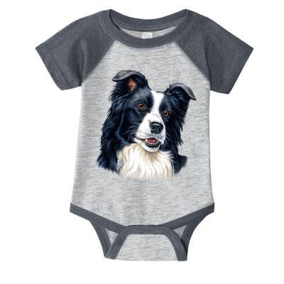 Border Collie Infant Baby Jersey Bodysuit