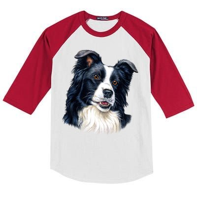 Border Collie Kids Colorblock Raglan Jersey