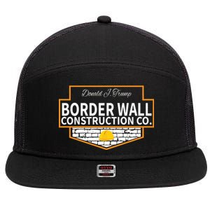 Border Wall Construction Co. Donald Trump 7 Panel Mesh Trucker Snapback Hat