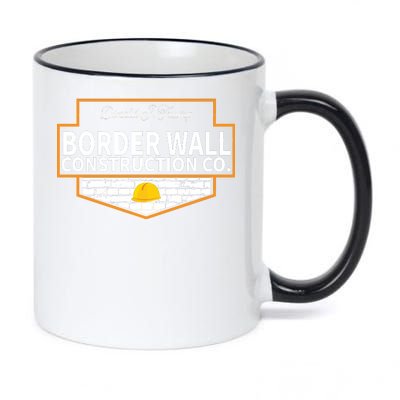 Border Wall Construction Co. Donald Trump 11oz Black Color Changing Mug