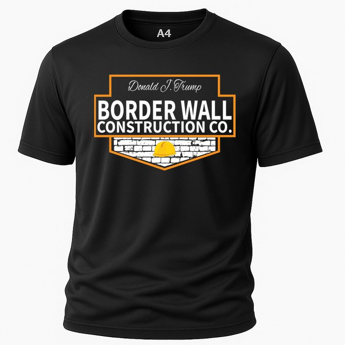 Border Wall Construction Co. Donald Trump Cooling Performance Crew T-Shirt