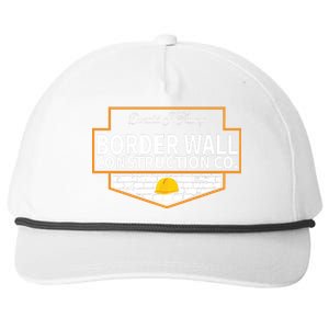 Border Wall Construction Co. Donald Trump Snapback Five-Panel Rope Hat