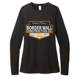 Border Wall Construction Co. Donald Trump Womens CVC Long Sleeve Shirt