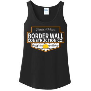 Border Wall Construction Co. Donald Trump Ladies Essential Tank