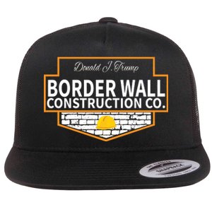 Border Wall Construction Co. Donald Trump Flat Bill Trucker Hat