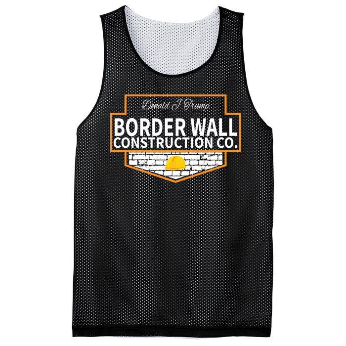 Border Wall Construction Co. Donald Trump Mesh Reversible Basketball Jersey Tank