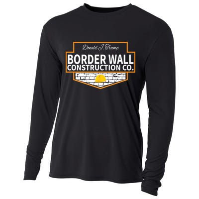 Border Wall Construction Co. Donald Trump Cooling Performance Long Sleeve Crew