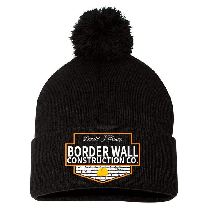 Border Wall Construction Co. Donald Trump Pom Pom 12in Knit Beanie