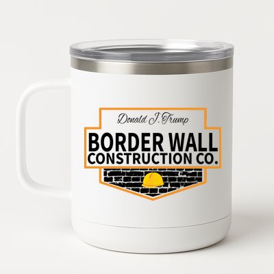 Border Wall Construction Co. Donald Trump 12 oz Stainless Steel Tumbler Cup