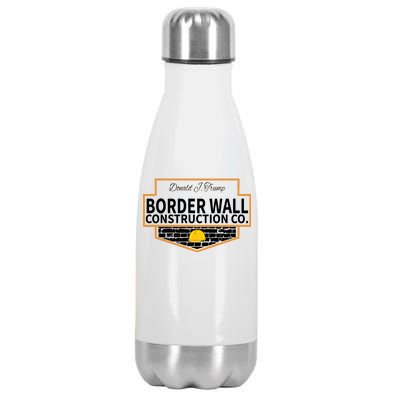 Border Wall Construction Co. Donald Trump Stainless Steel Insulated Water Bottle