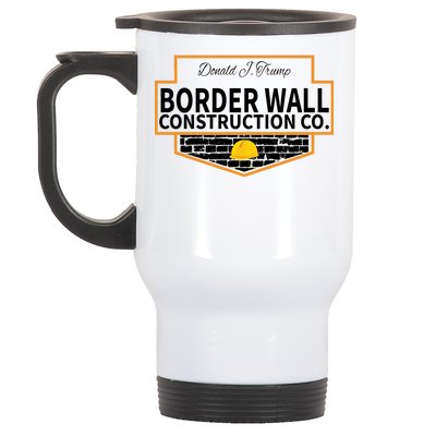 Border Wall Construction Co. Donald Trump Stainless Steel Travel Mug