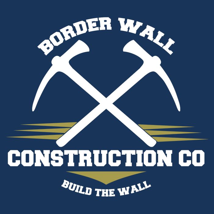 Border Wall Construction CO Build The Wall Drawstring Bag