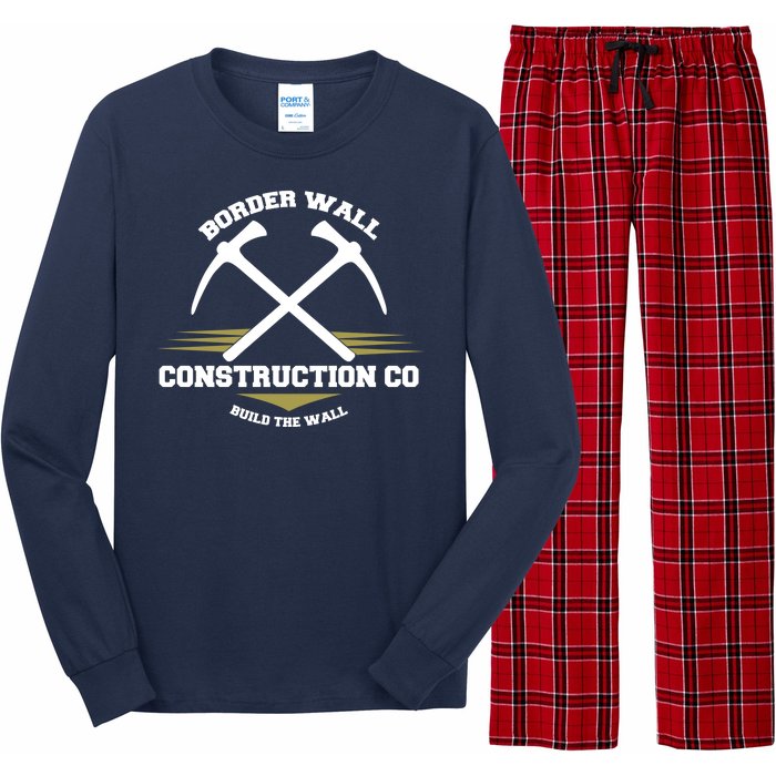 Border Wall Construction CO Build The Wall Long Sleeve Pajama Set