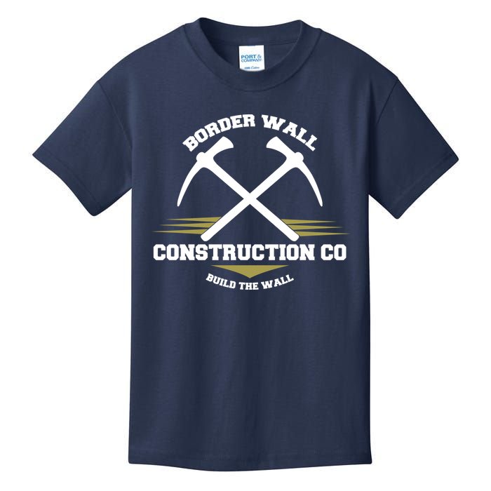 Border Wall Construction CO Build The Wall Kids T-Shirt