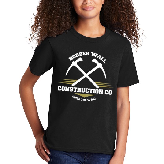 Border Wall Construction CO Build The Wall Kids T-Shirt