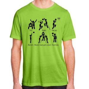 Bored Man Gets Paid Basketball Buckets Adult ChromaSoft Performance T-Shirt