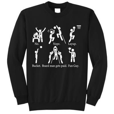 Bored Man Gets Paid Basketball Buckets Sweatshirt