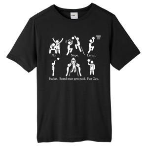 Bored Man Gets Paid Basketball Buckets Tall Fusion ChromaSoft Performance T-Shirt