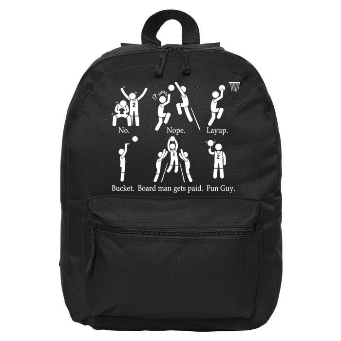 Bored Man Gets Paid Basketball Buckets 16 in Basic Backpack