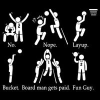 Bored Man Gets Paid Basketball Buckets 16 in Basic Backpack