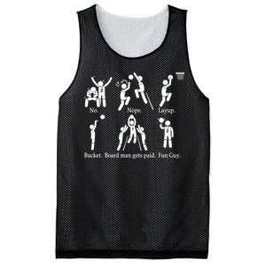 Bored Man Gets Paid Basketball Buckets Mesh Reversible Basketball Jersey Tank