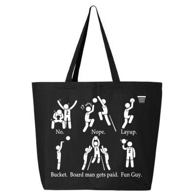 Bored Man Gets Paid Basketball Buckets 25L Jumbo Tote