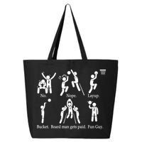 Bored Man Gets Paid Basketball Buckets 25L Jumbo Tote