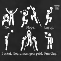 Bored Man Gets Paid Basketball Buckets 25L Jumbo Tote