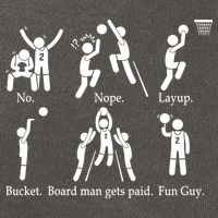 Bored Man Gets Paid Basketball Buckets Cotton Canvas Backpack