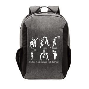 Bored Man Gets Paid Basketball Buckets Vector Backpack