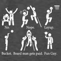 Bored Man Gets Paid Basketball Buckets Vector Backpack