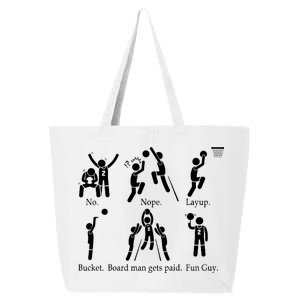 Bored Man Gets Paid Basketball Buckets 25L Jumbo Tote