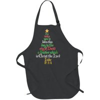  Born A Savior Christmas Christ The Lord Bible Verse Full-Length Apron With Pockets