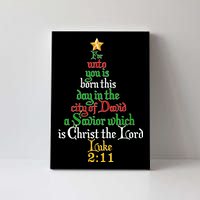  Born A Savior Christmas Christ The Lord Bible Verse Canvas