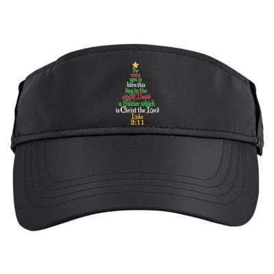  Born A Savior Christmas Christ The Lord Bible Verse Adult Drive Performance Visor