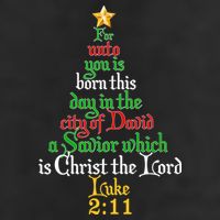  Born A Savior Christmas Christ The Lord Bible Verse Beanie