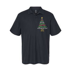  Born A Savior Christmas Christ The Lord Bible Verse Softstyle Adult Sport Polo