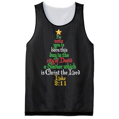  Born A Savior Christmas Christ The Lord Bible Verse Mesh Reversible Basketball Jersey Tank